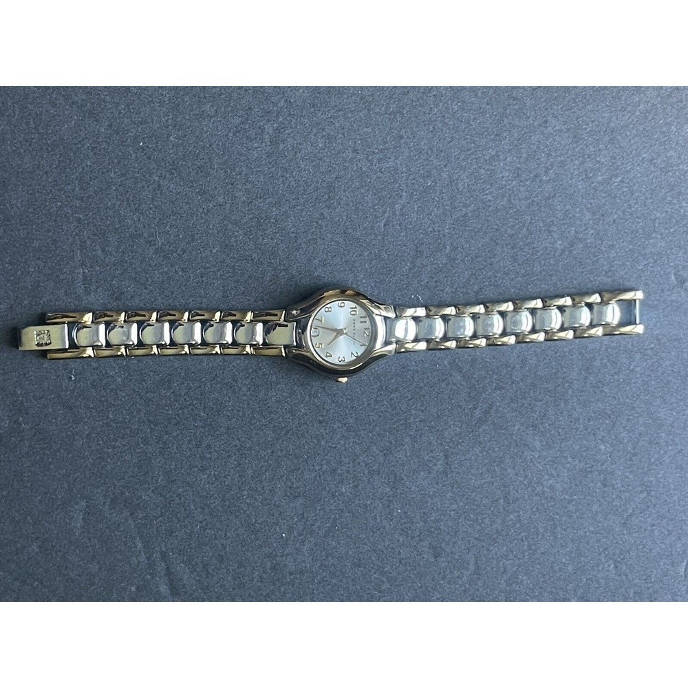 Anne Klein Womens Two-Tone Classic Dress Casual Bracelet Watch 10/6777